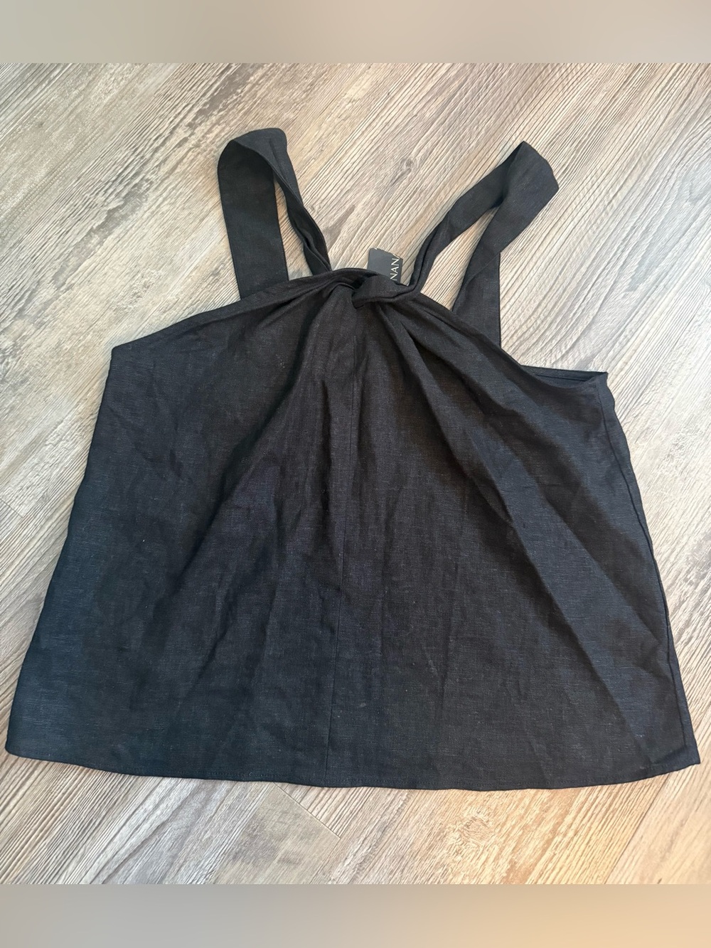 Banana Republic Black Knot-Front Tank Top
